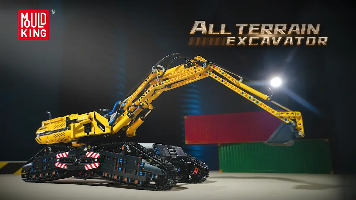 لگو مولد کینگ 17018 ماشین بیل مکانیکی All Terrain Excavator کنترلی