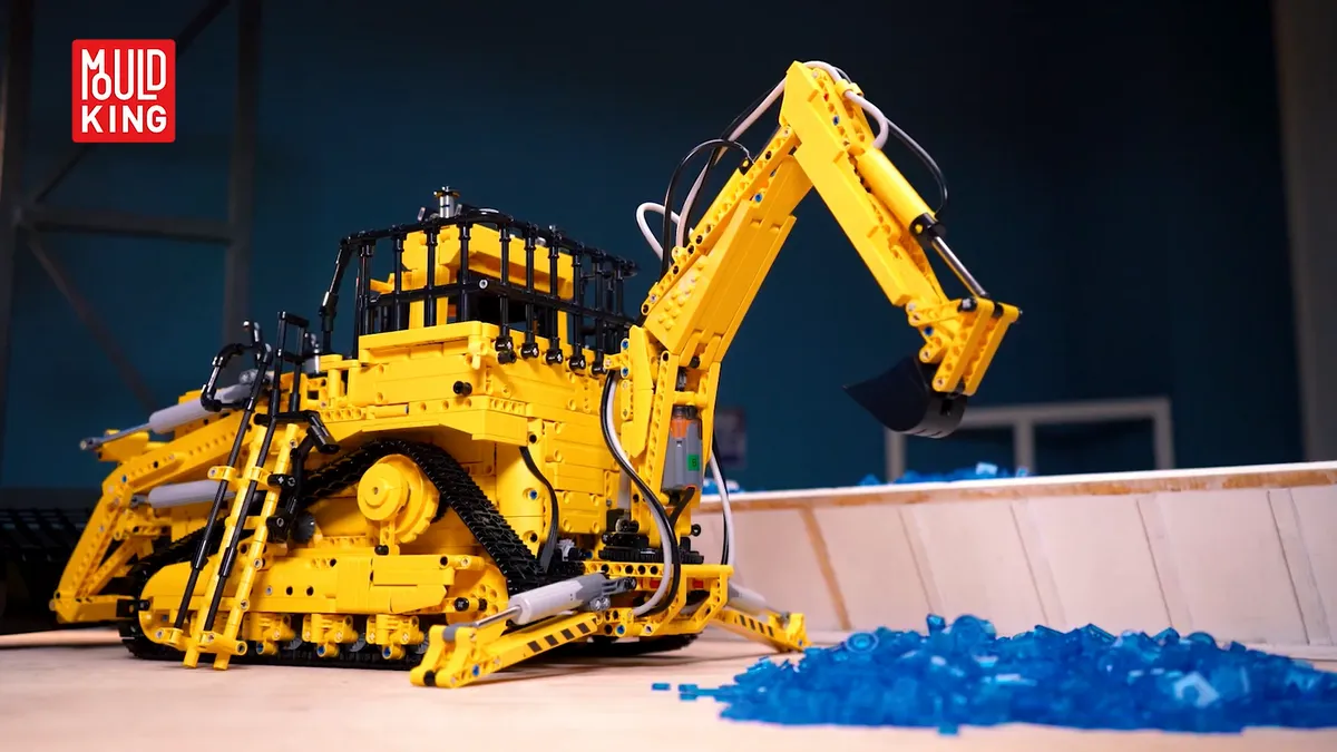 لگو مولد کینگ 17023 ماشین بولدوزر Pneumatic Bulldozer کنترلی