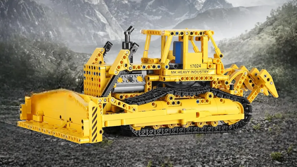 لگو مولد کینگ 17024 ماشین بولدوزر D8K Bulldozer کنترلی