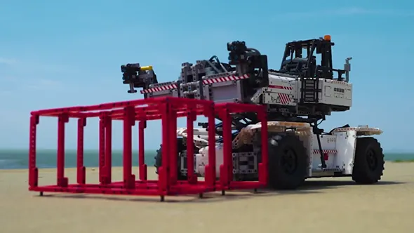 لگو مولد کینگ 17030 ماشین حمل کانتینر Container Truck کنترلی