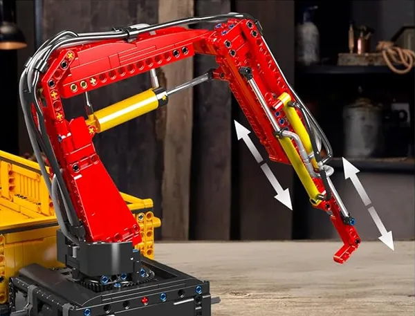 لگو مولدکینگ 17050 ماشین جرثقیل Actros Crane ریموت دار