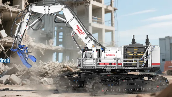 لگو مولد کینگ 17062 ماشین بیل مکانیکی Demolition کنترلی