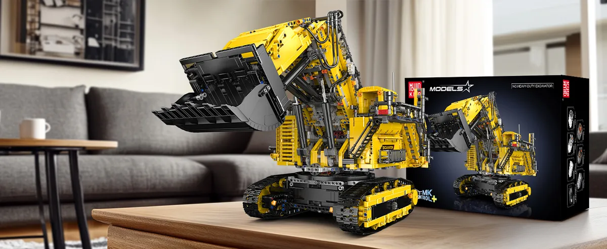 لگو مولدکینگ 17070 ماشین بیل مکانیکی Heavy duty Excavator Yellow