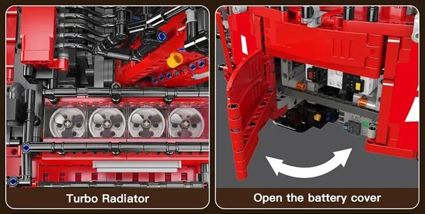 ساختنی مولد کینگ 17071 ماشین بیل مکانیکی Heavy duty Excavator Red