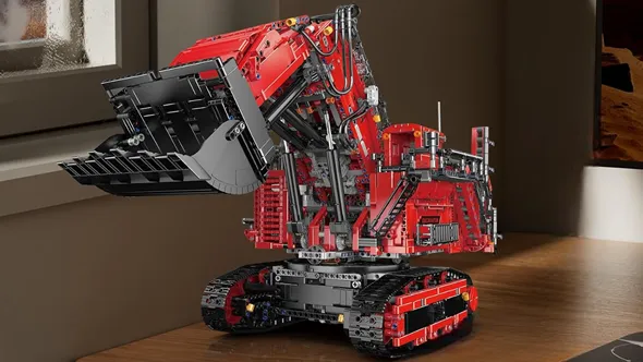 ساختنی مولد کینگ 17071 ماشین بیل مکانیکی Heavy duty Excavator Red