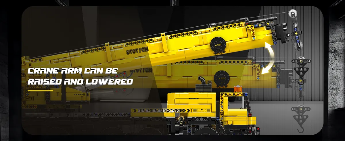 لگو مولد کینگ 17073 ماشین کامیون جرثقیل LTM1110 Mobile Crane کنترلی