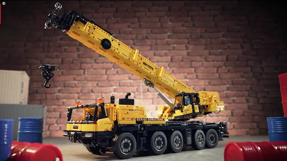 لگو مولد کینگ 17073 ماشین کامیون جرثقیل LTM1110 Mobile Crane کنترلی