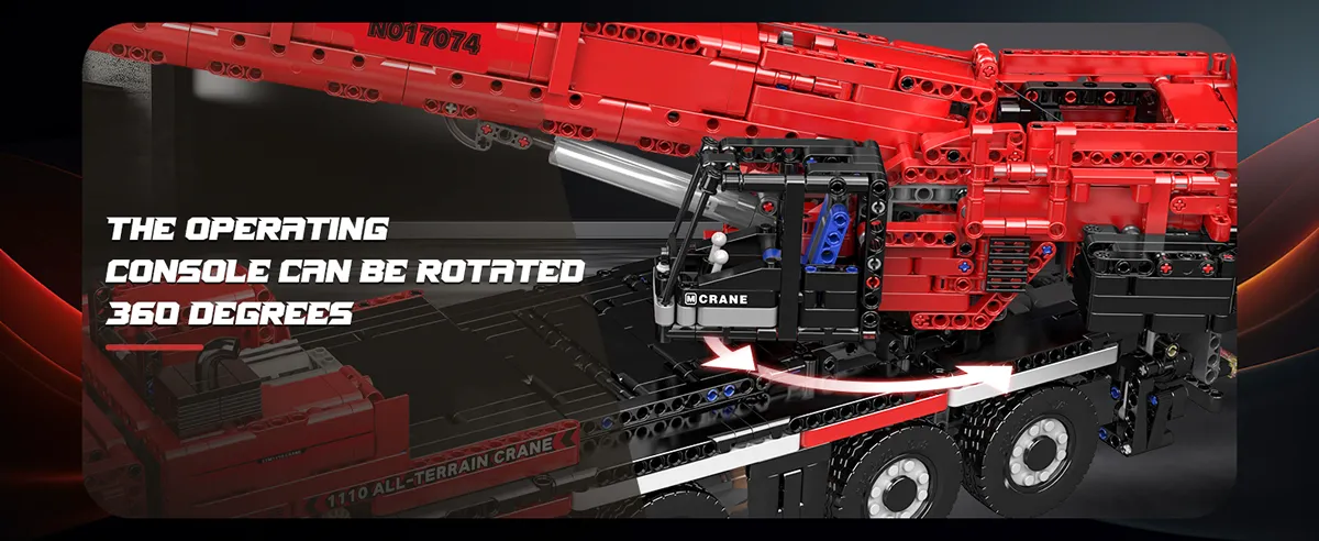 لگو مولد کینگ 17074 ماشین کامیون جرثقیل LTM1110 Mobile Crane کنترلی