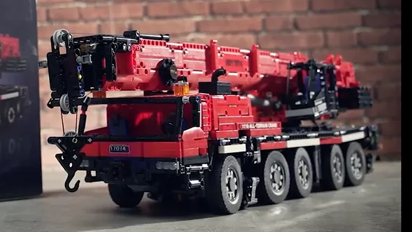 لگو مولد کینگ 17074 ماشین کامیون جرثقیل LTM1110 Mobile Crane کنترلی