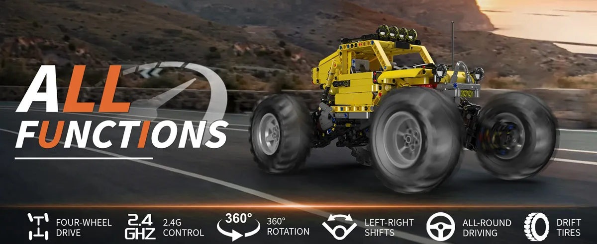 لگو مولدکینگ 18021 ماشین آفرود Monster Climbing Vehicle ریموت دار