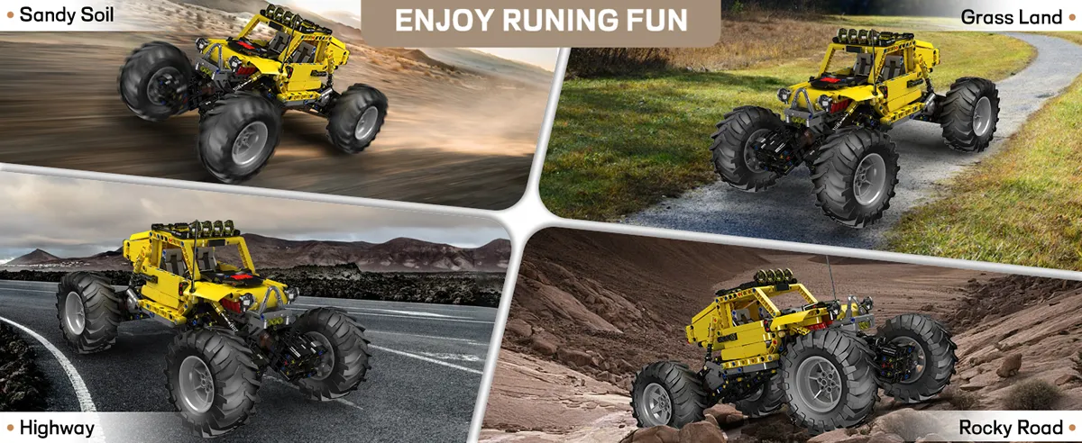 لگو مولدکینگ 18021 ماشین آفرود Monster Climbing Vehicle ریموت دار