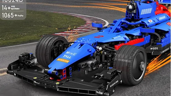ساختنی مولد کینگ 18024b ماشین اسپرت F1 Thunder Furious کنترلی