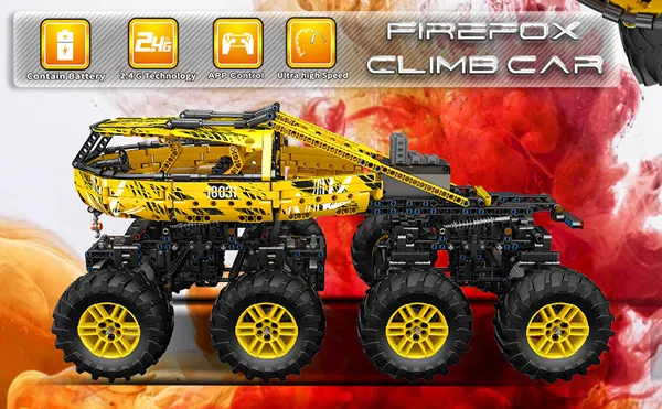 لگو مولدکینگ 18031 ماشین آفرود Yellow Firefox Climb Car