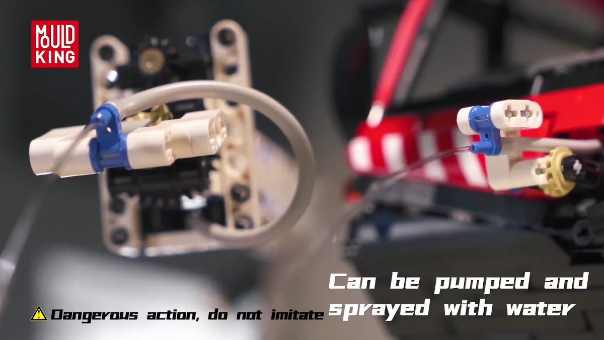 ساختنی مولد کینگ 19004 ماشین آتش نشانی Airport Rescue کنترلی