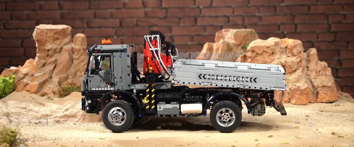 لگو مولدکینگ 19016 ماشین کامیون جرثقیل Truck Mounted Crane کنترلی