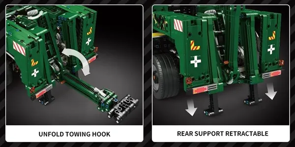 لگو مولد کینگ 20009 ماشین کامیون جرثقیل Armored Recovery Crane کنترلی