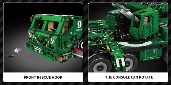 لگو مولد کینگ 20009 ماشین کامیون جرثقیل Armored Recovery Crane کنترلی