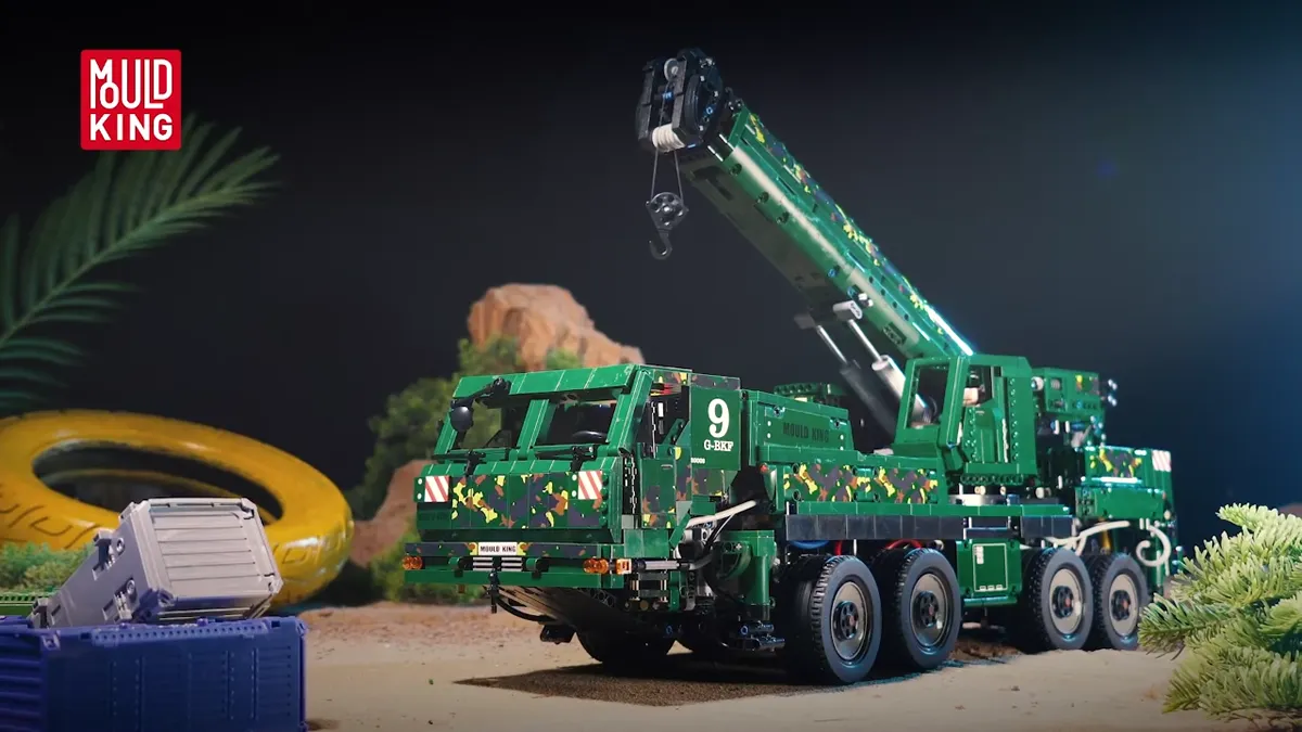 لگو مولد کینگ 20009 ماشین کامیون جرثقیل Armored Recovery Crane کنترلی