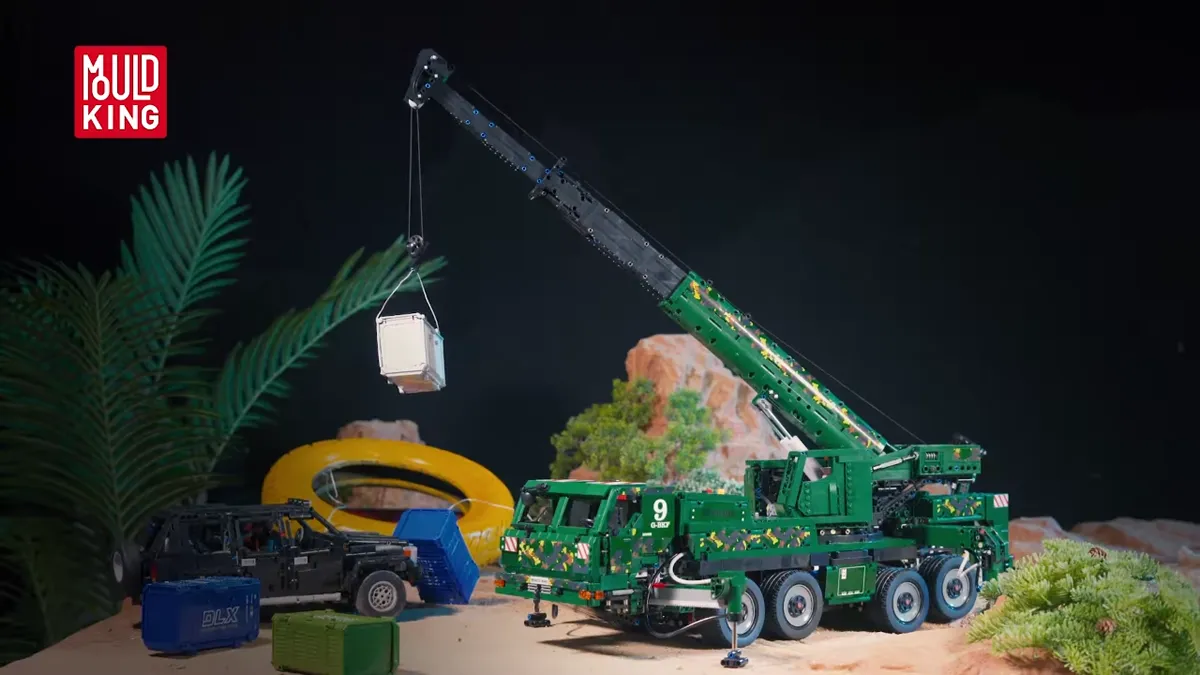 لگو مولد کینگ 20009 ماشین کامیون جرثقیل Armored Recovery Crane کنترلی