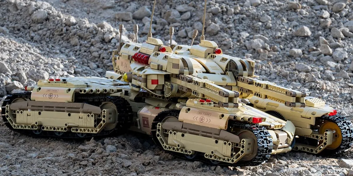 لگو مولدکینگ 20011S ماشین تانک MK-II Tank ریموت دار