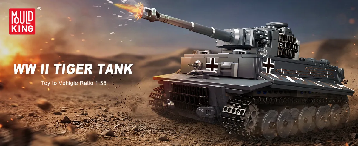 لگو مولد کینگ 20014 ماشین تانک Tiger Tank کنترلی