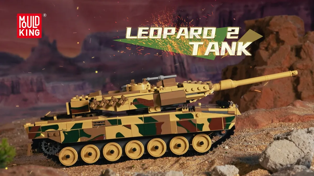 لگو مولد کینگ 20020 ماشین تانک Leopard 2 Tank کنترلی