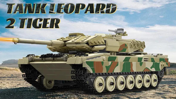 لگو مولد کینگ 20020 ماشین تانک Leopard 2 Tank کنترلی