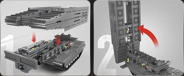 لگو مولد کینگ 20029 ماشین پل ساز Bridge Laying Vehicle کنترلی