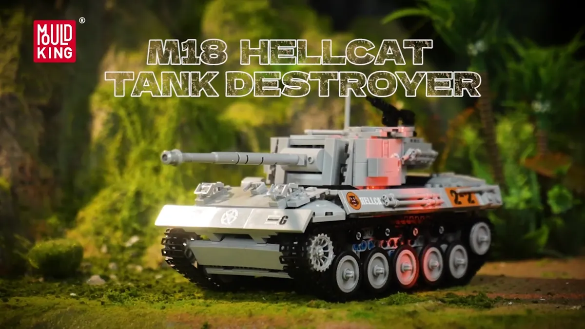 لگو مولدکینگ 20032 ماشین تانک m18 hellcat tank destroyer ریموت دار