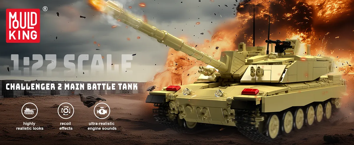 لگو مولد کینگ 20037 ماشین تانک Challenger 2 کنترلی