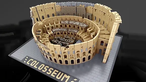 لگو مولدکینگ 22002 بنای تاریخی روم باستان Colosseum