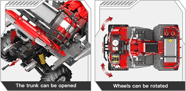 لگو مولد کینگ 23003 موتور آتش نشانی ATV Firefighting Vehicle کنترلی