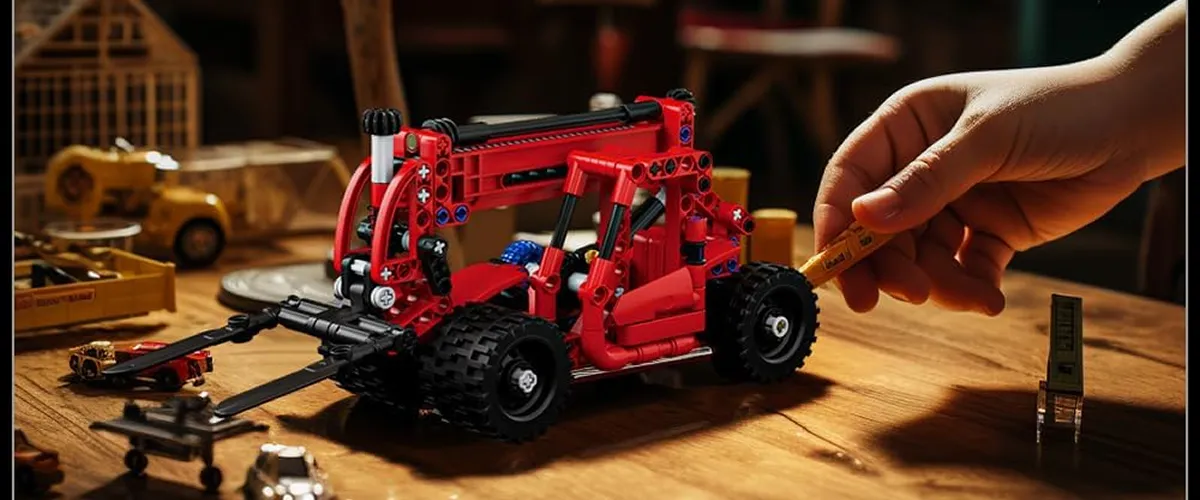 لگو مولدکینگ 24016 ماشین لیفتراک مینیاتوری Telescopic Arm Forklift