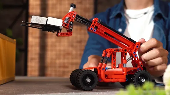 لگو مولدکینگ 24016 ماشین لیفتراک مینیاتوری Telescopic Arm Forklift